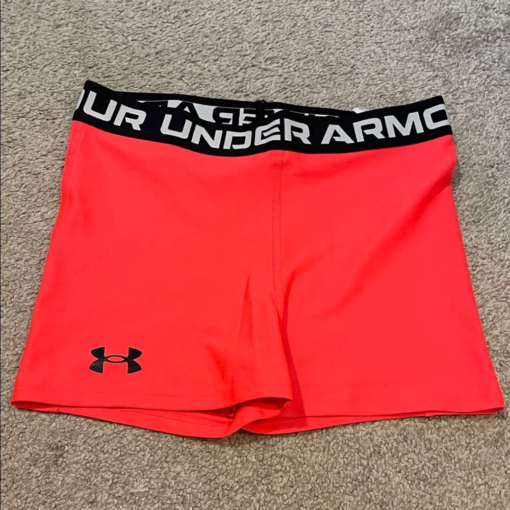 Under Armour Women's Bright Red Athletic Shorts